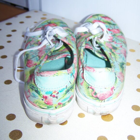 VANS Flamingo Sneakers Sz 7.5 - Picture 4 of 8